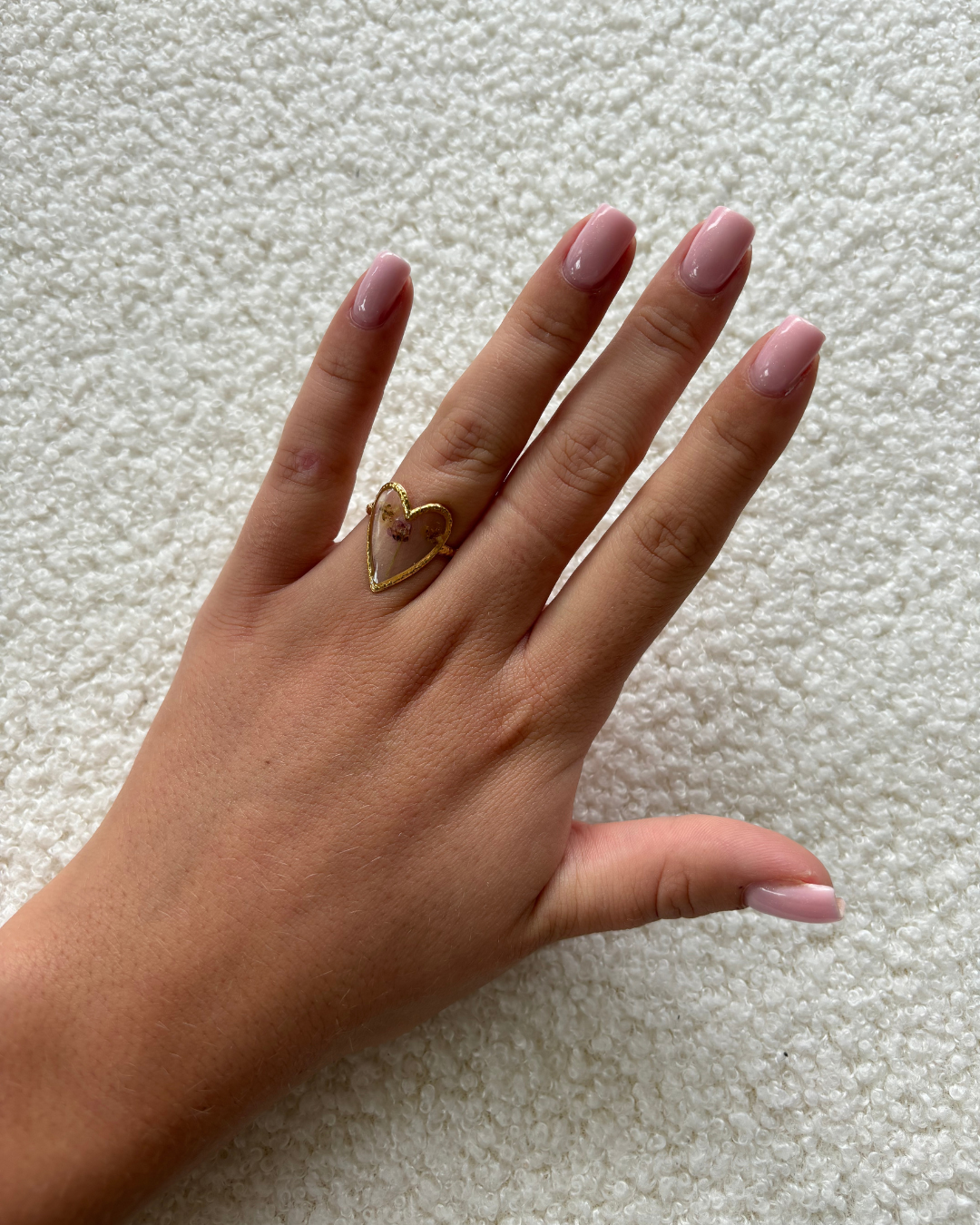 Blossom heart ring