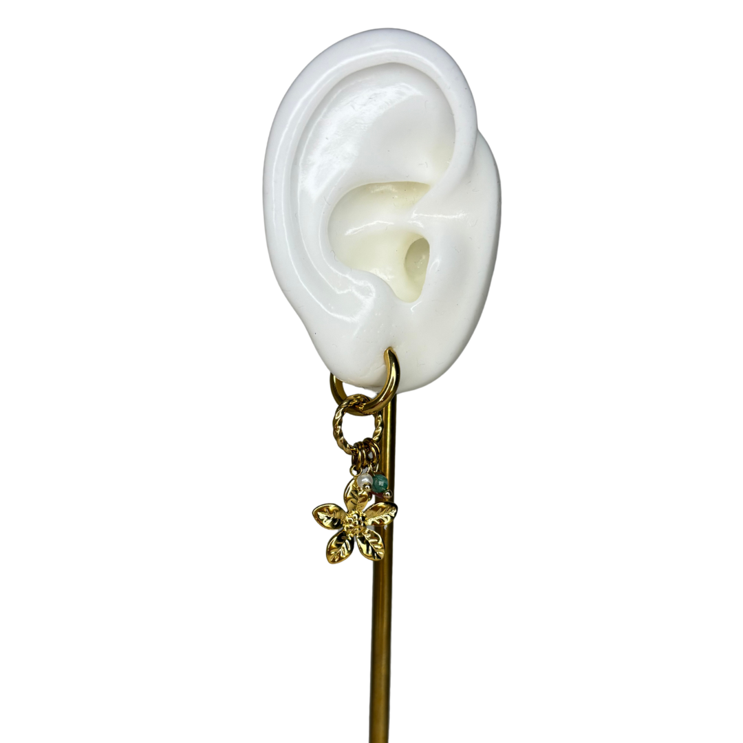 Velvet bloom earrings