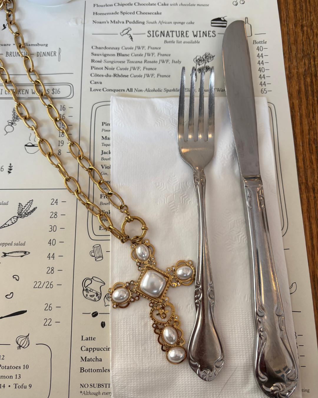 Chunky cross necklace