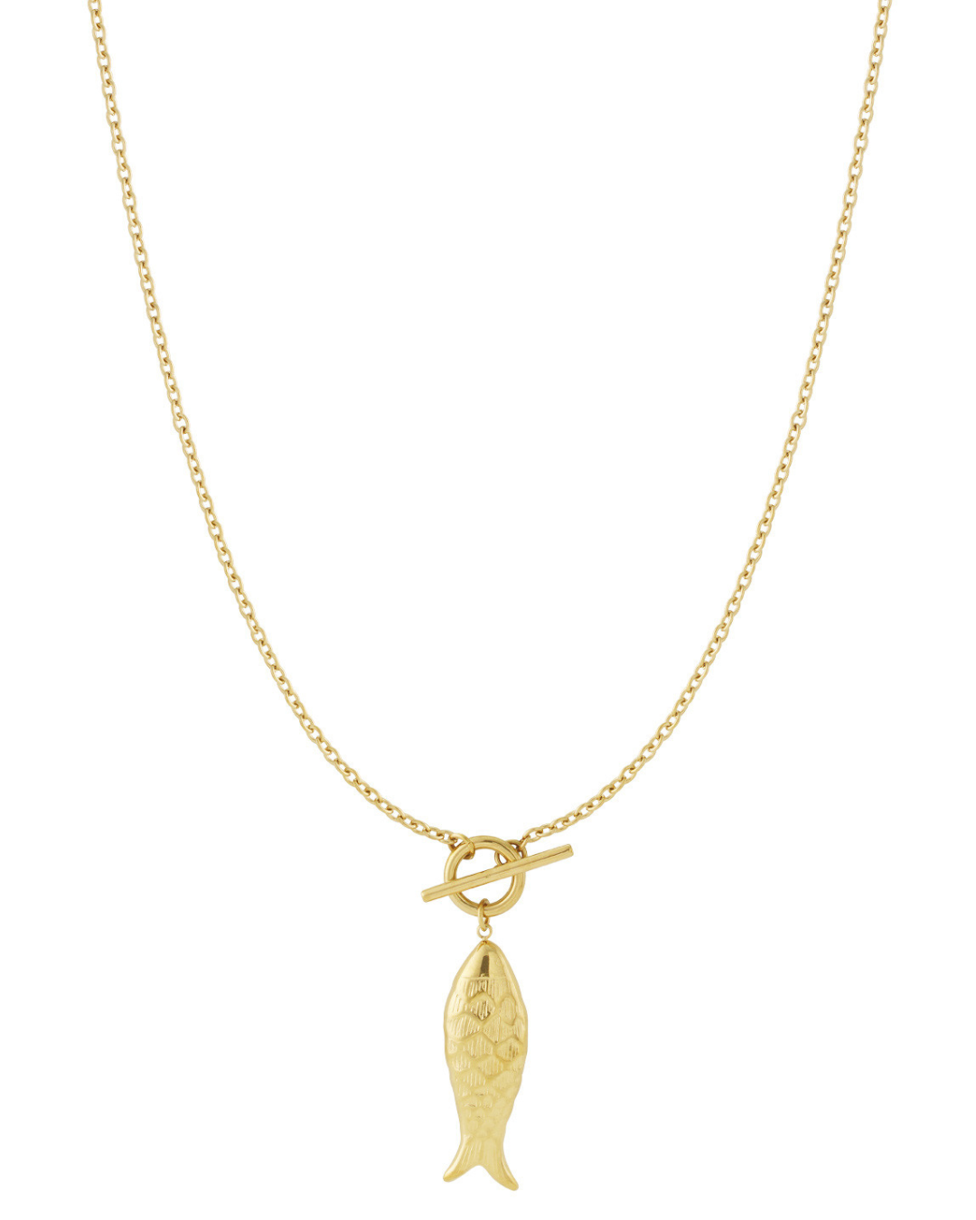 Fish necklace long