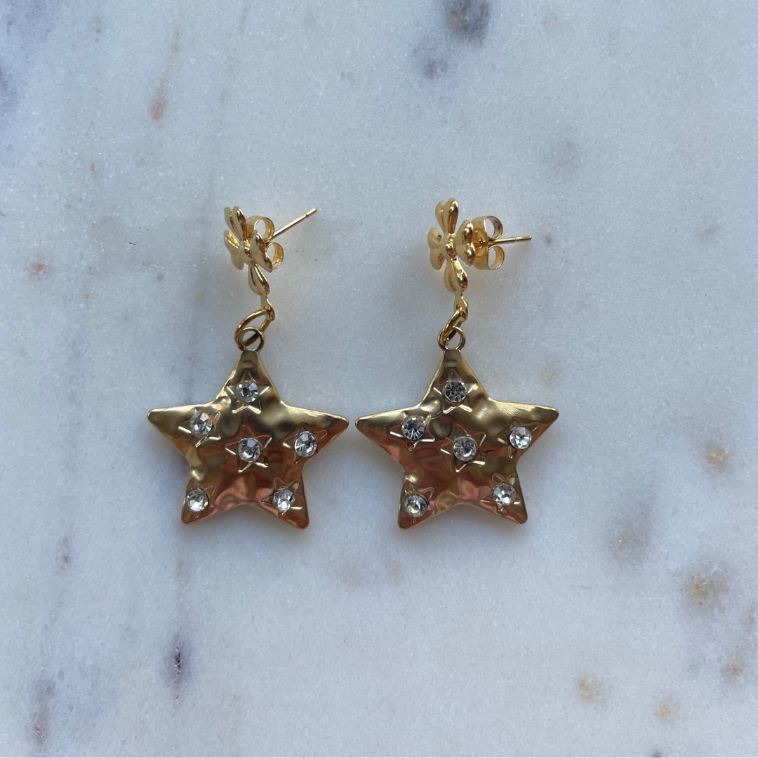 Shine star earrings