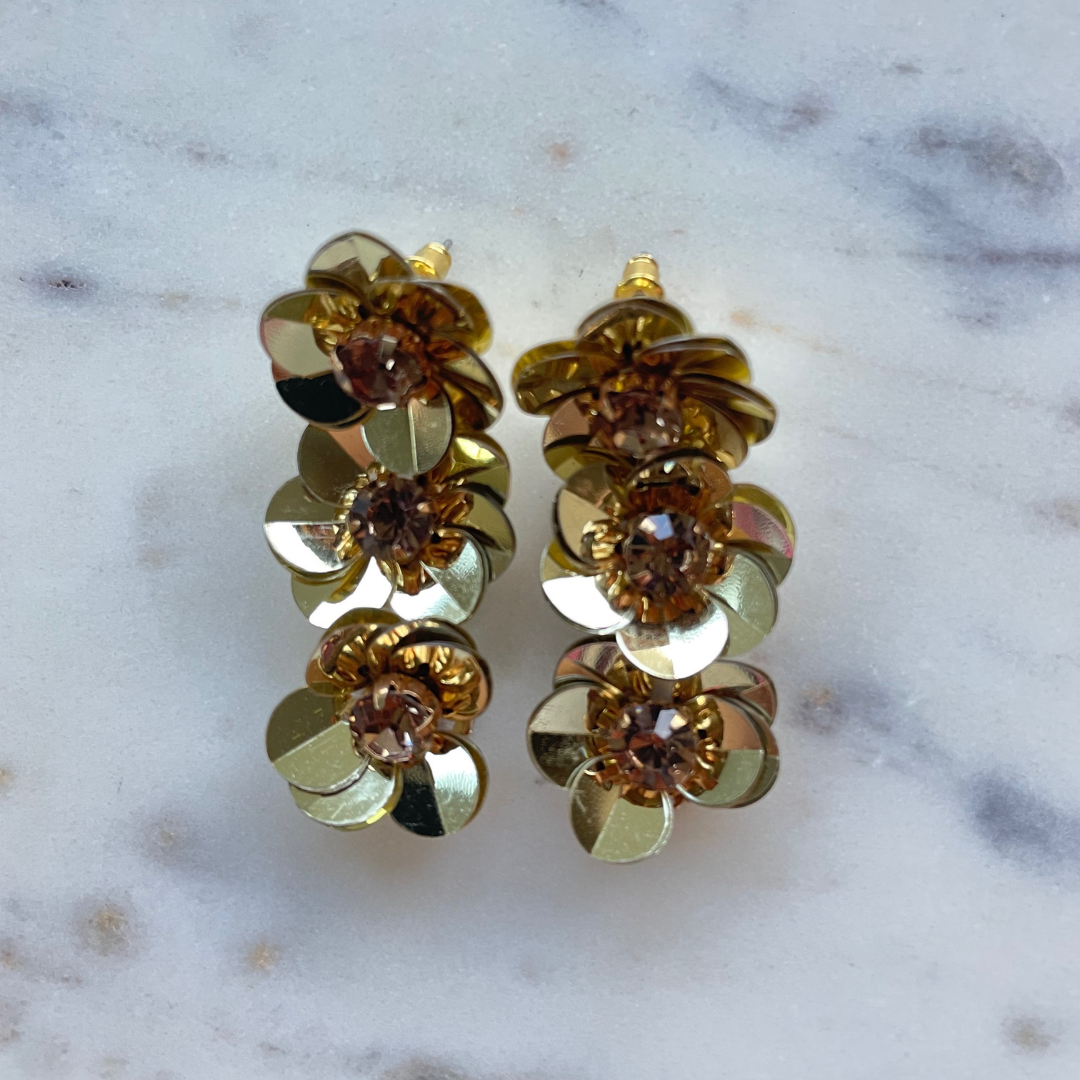 Flower earrings