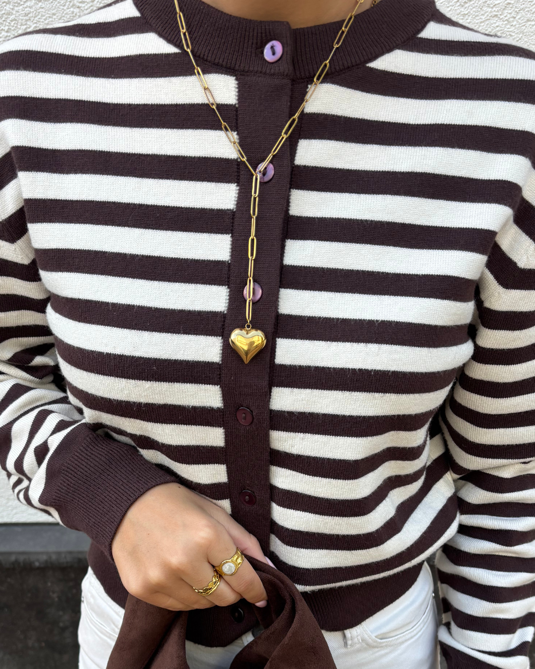 Heart necklace long
