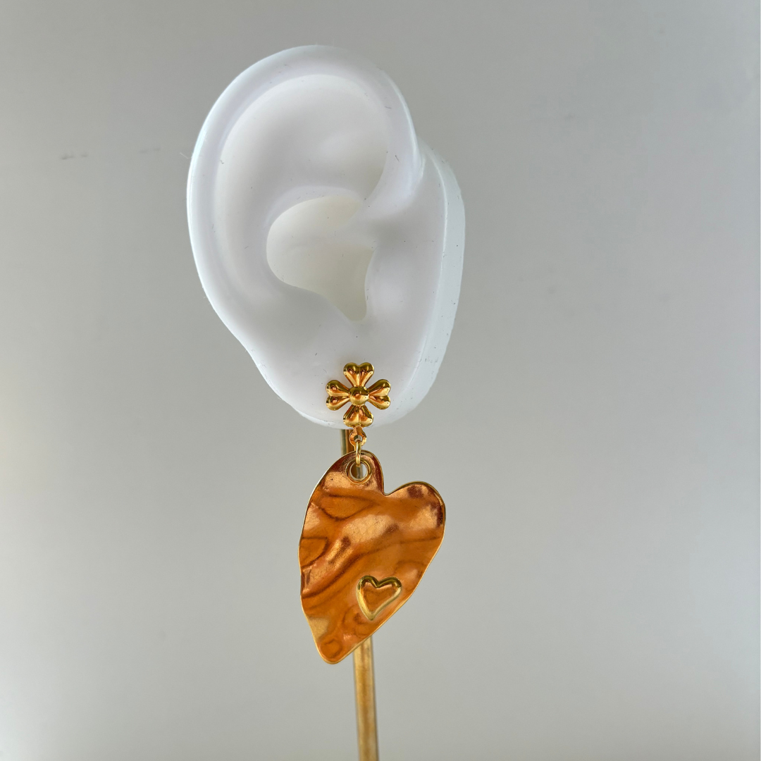 Big heart earrings