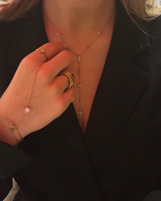 Sparkling cross necklace