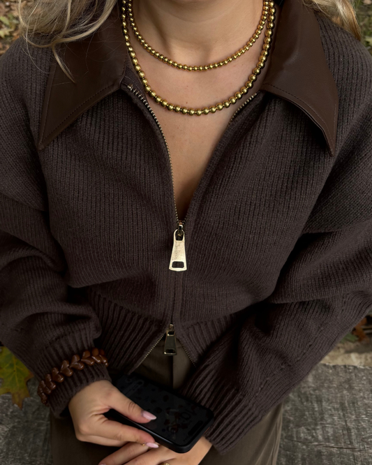 Golden glow necklace small