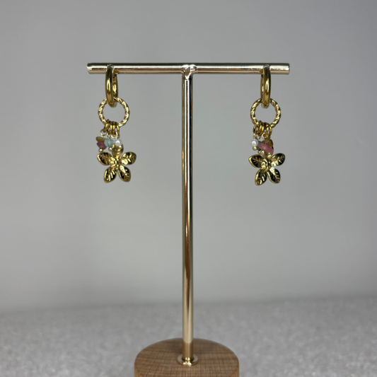 Velvet bloom earrings