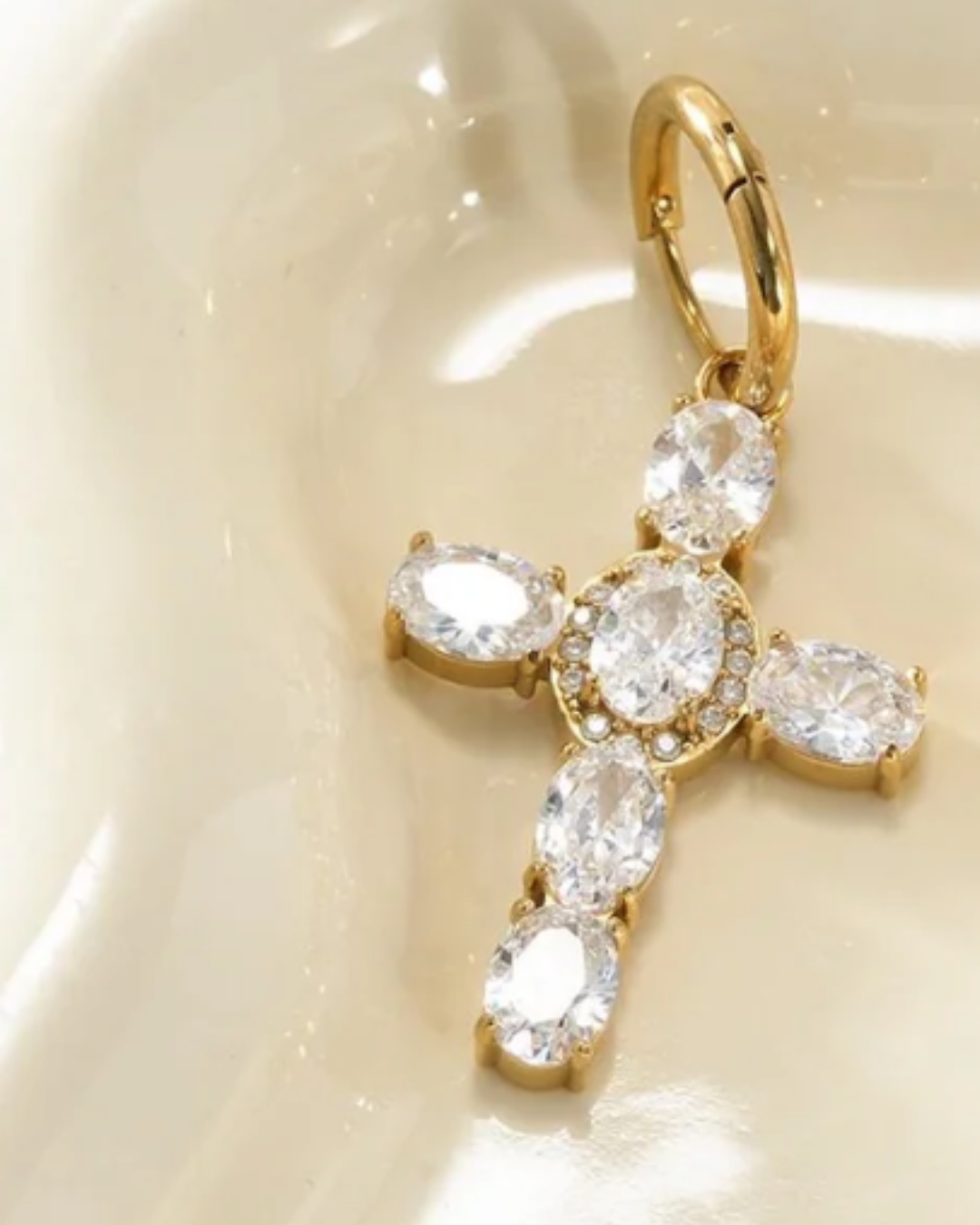 Cross earring (one piece)