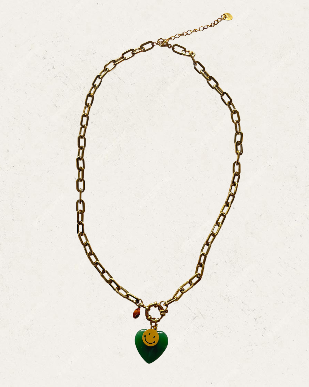 Happy necklace green