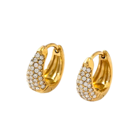 Strass earrings 13 mm