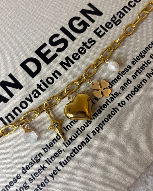 Stardust charm necklace