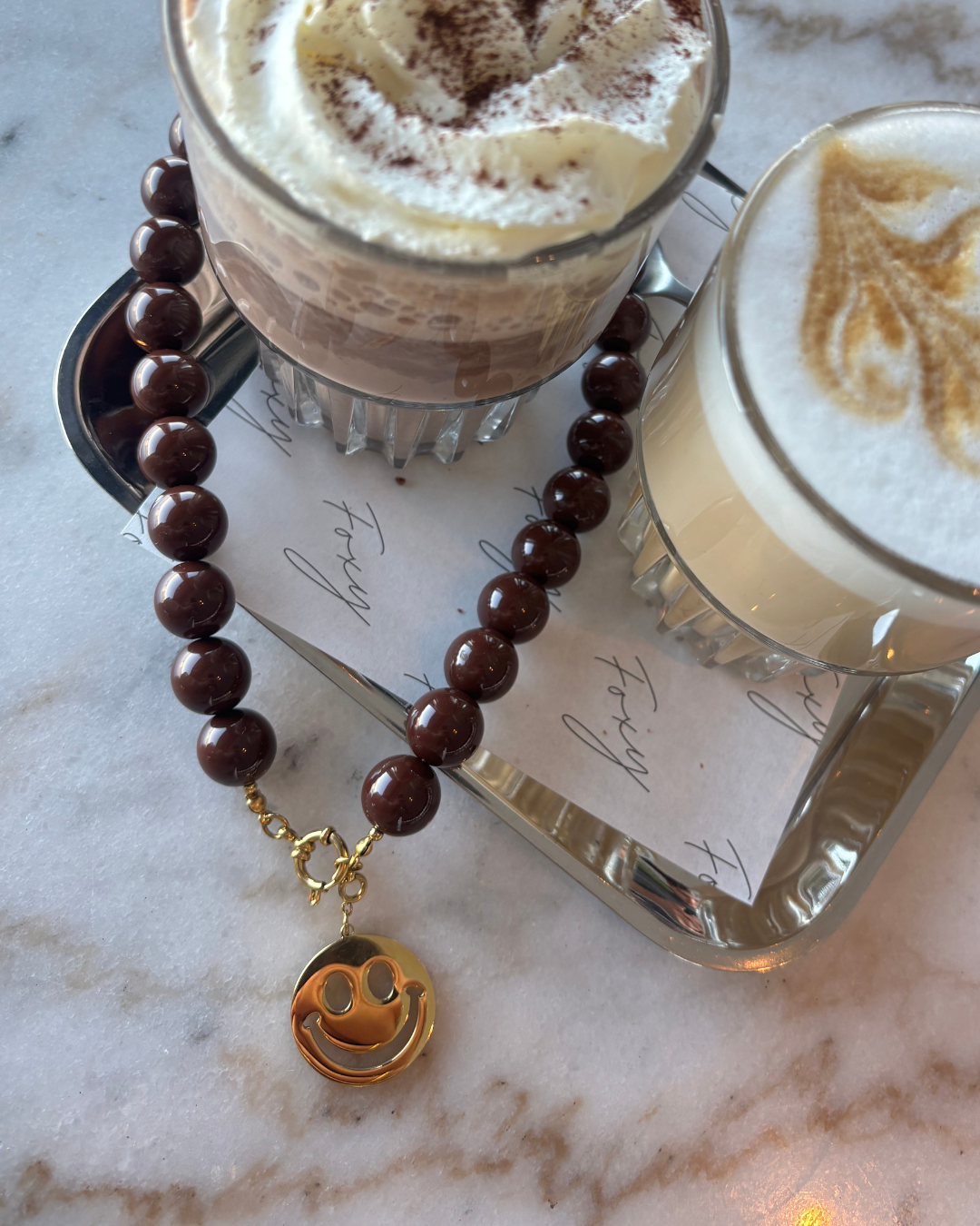 Happy choco necklace