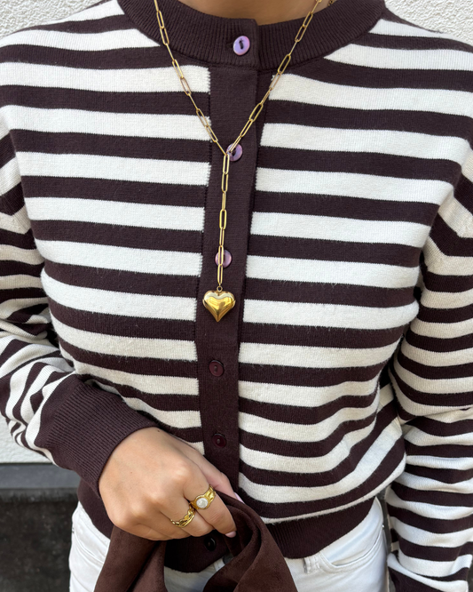 Heart necklace long