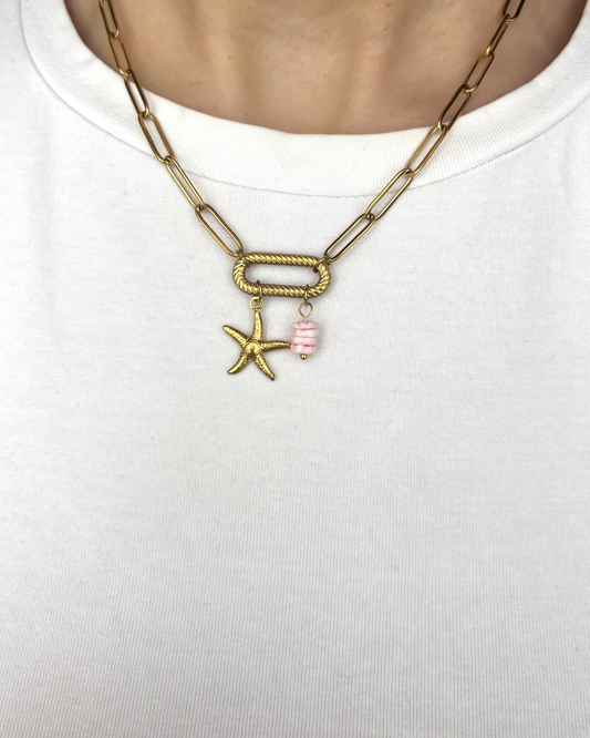 Sunset starfish necklace