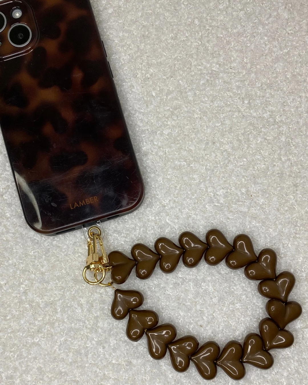 Telefoonkoord chocolate