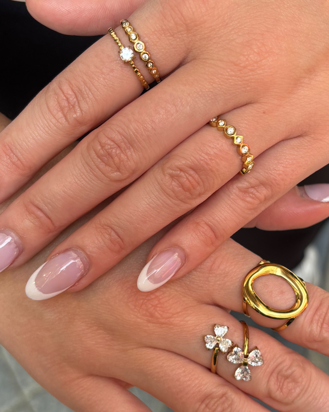 Double sparkle ring