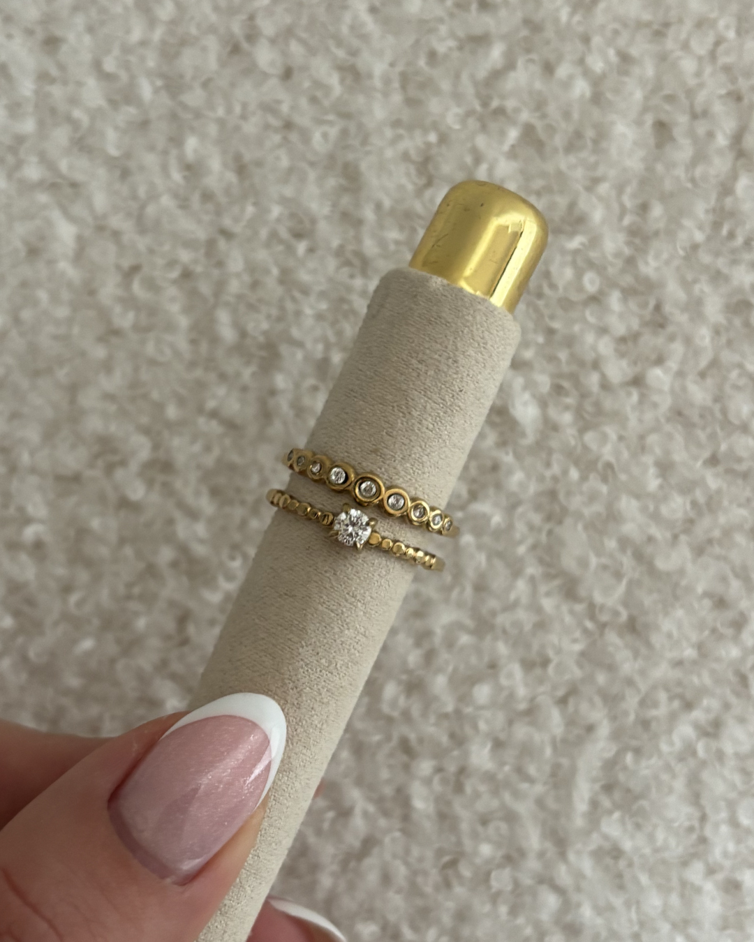 Double sparkle ring