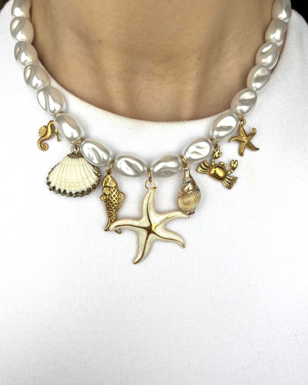 Salty charms necklace