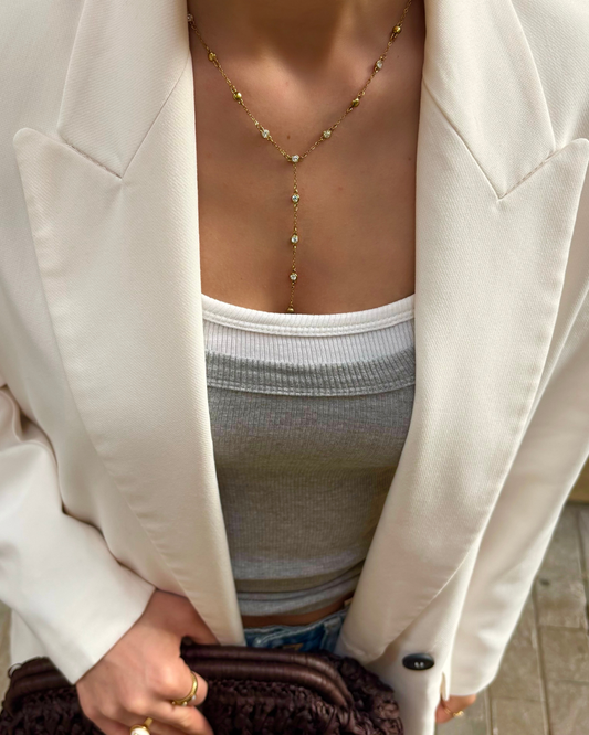 Sparkle Y-necklace