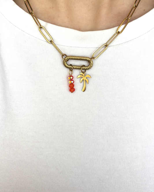 Palm lover necklace