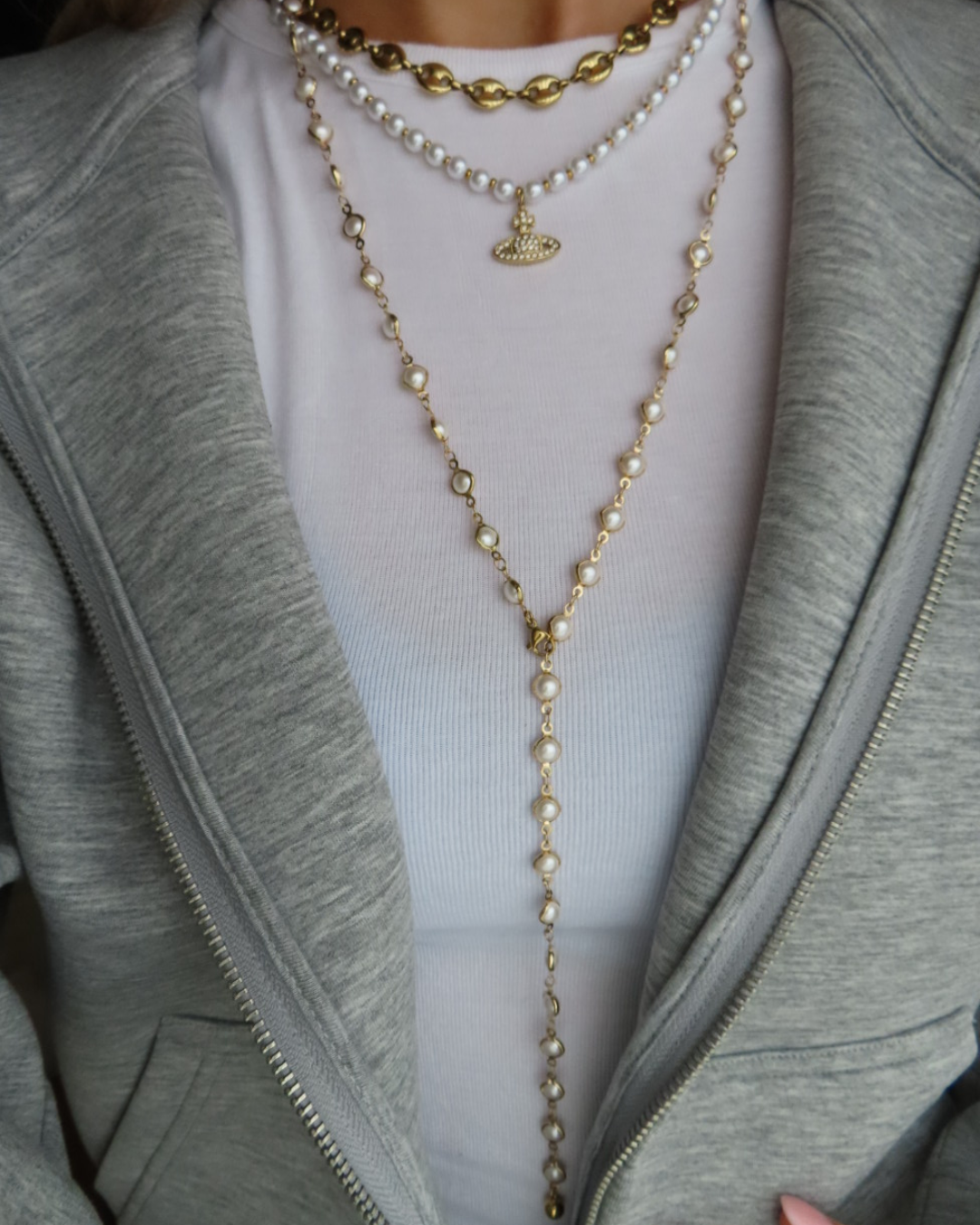 Pearl dots necklace