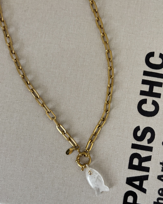 Happy fish necklace