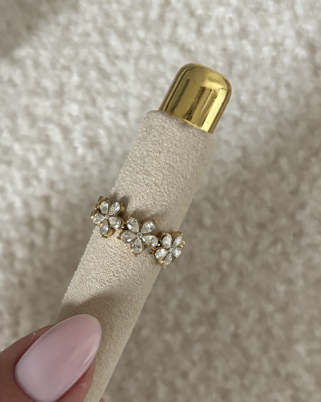 Flower gloss ring